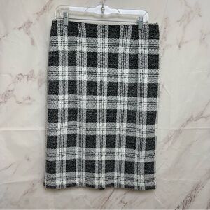 CHRISTOPHER & Banks Cozy Plaid Tweed Skirt - G5